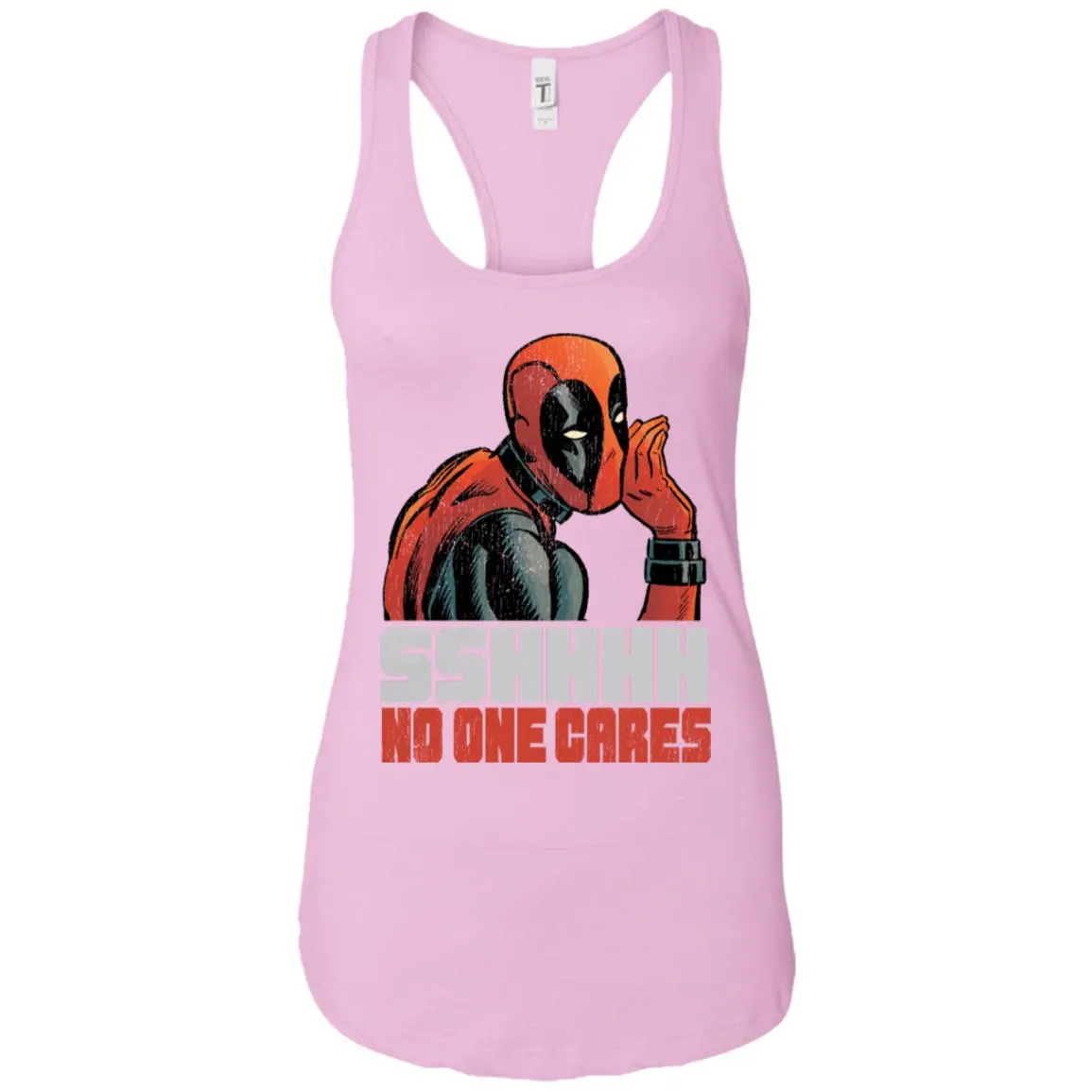 Marvel Deadpool Shhh No One Cares Whisper Women Tank Top