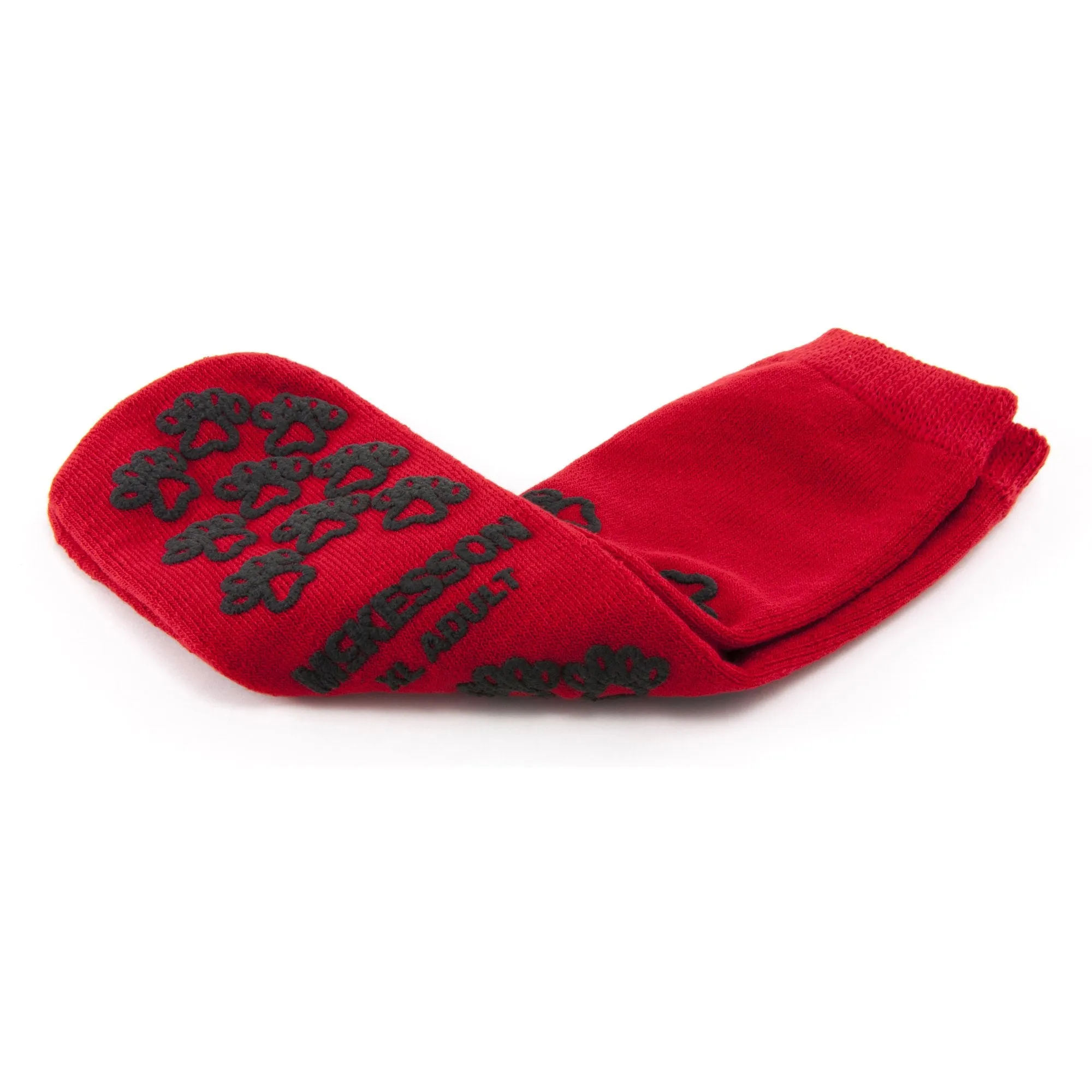 McKesson Terries™ Adult Slipper Socks, X-Large, Red