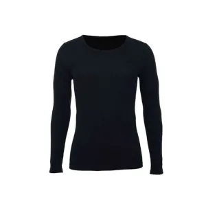 Mens 100% Pure Merino Wool Thermal Long Sleeve T Shirt