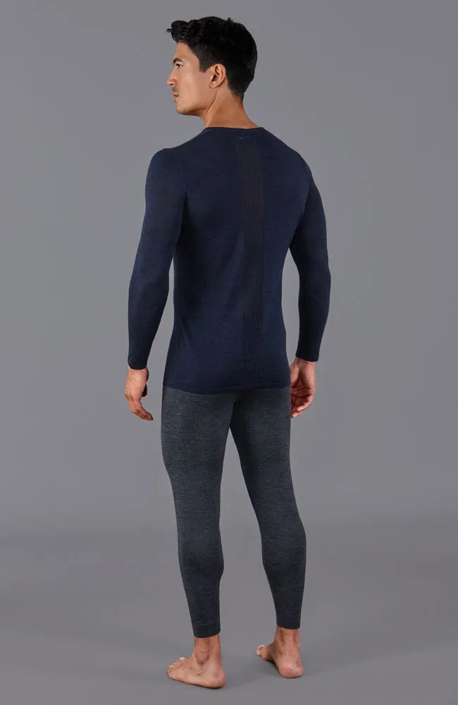 Mens Midweight Merino Activewear Base Layer Top