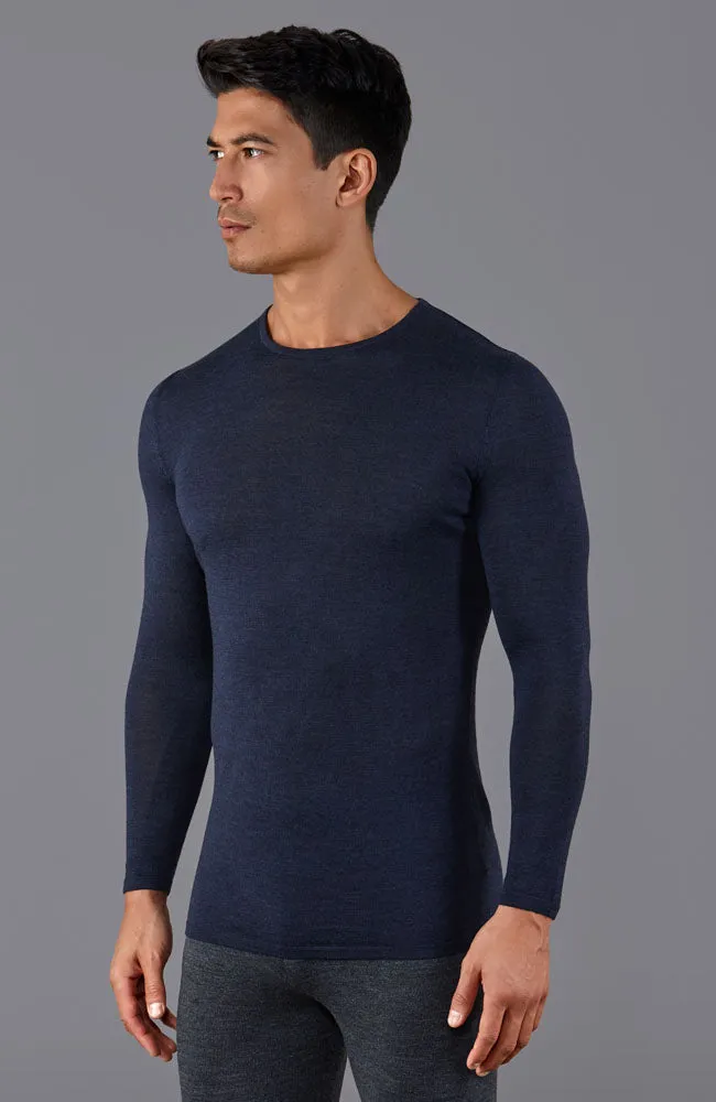 Mens Midweight Merino Activewear Base Layer Top