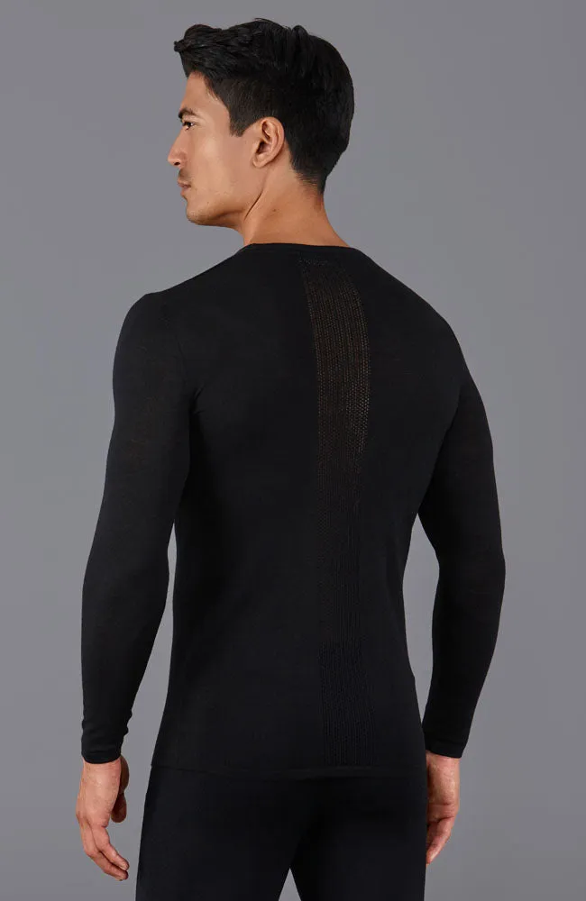 Mens Midweight Merino Activewear Base Layer Top