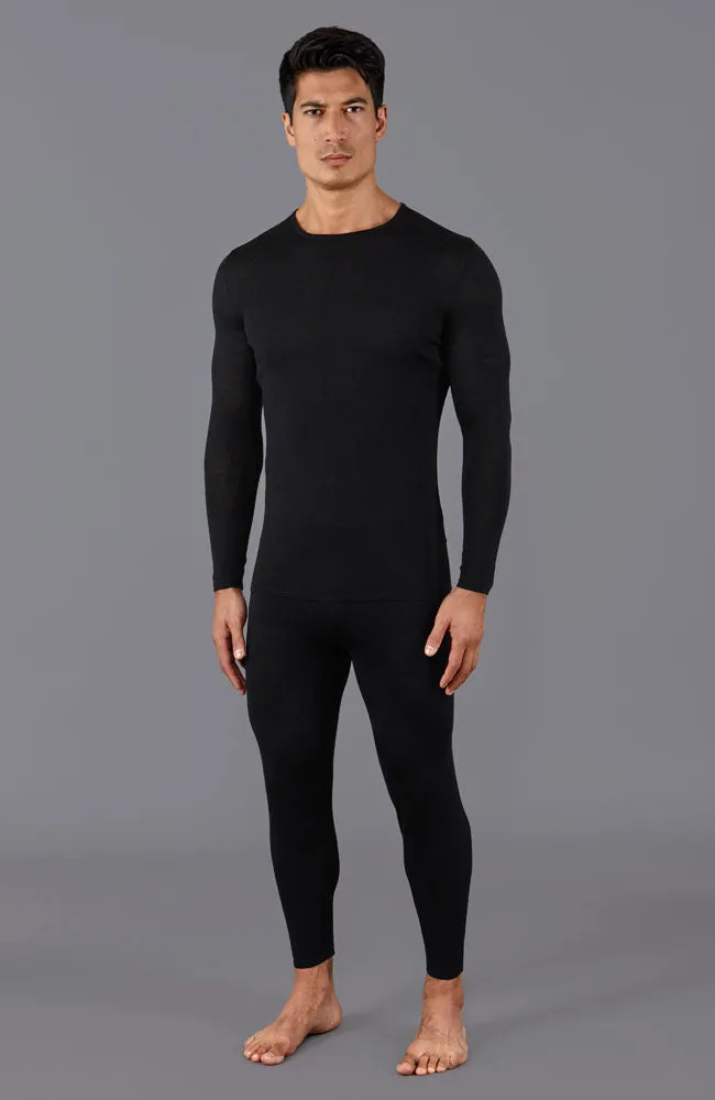 Mens Midweight Merino Activewear Base Layer Top