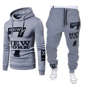 Men's SweatPants Casual Sports hooded Couple Set