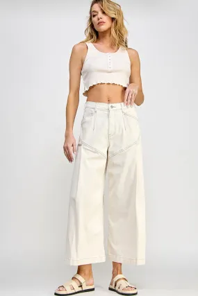 MID RISE FLARE PANTS