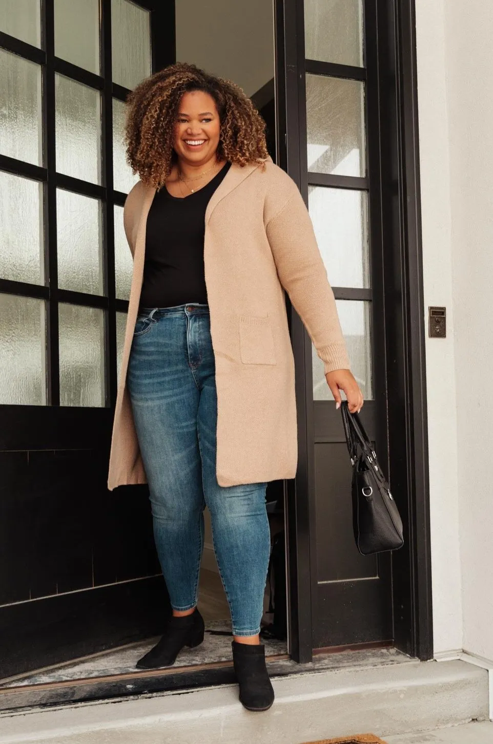 Mila Cardigan in Taupe