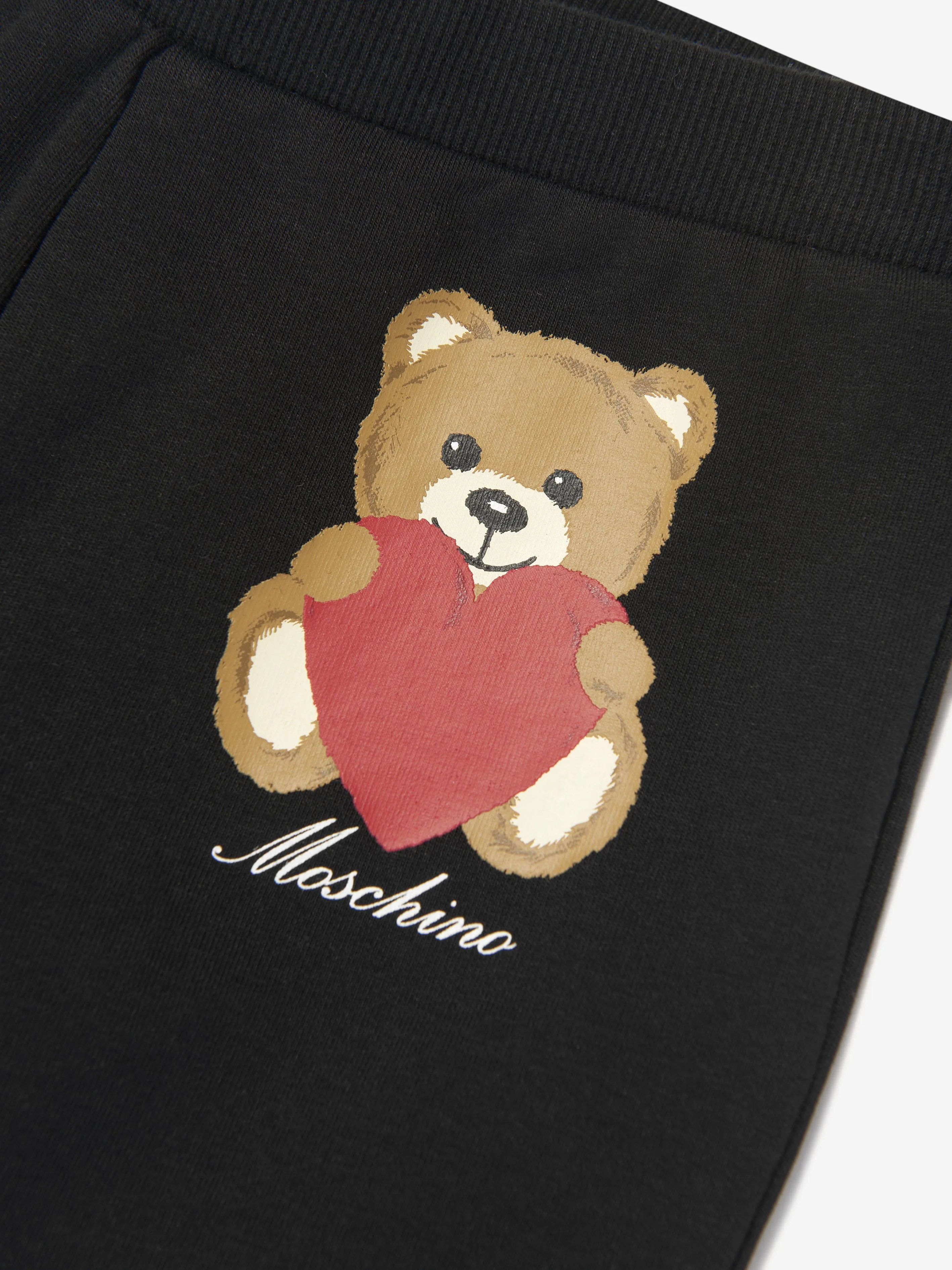 Moschino Girls Teddy Bear Sweatpants in Black