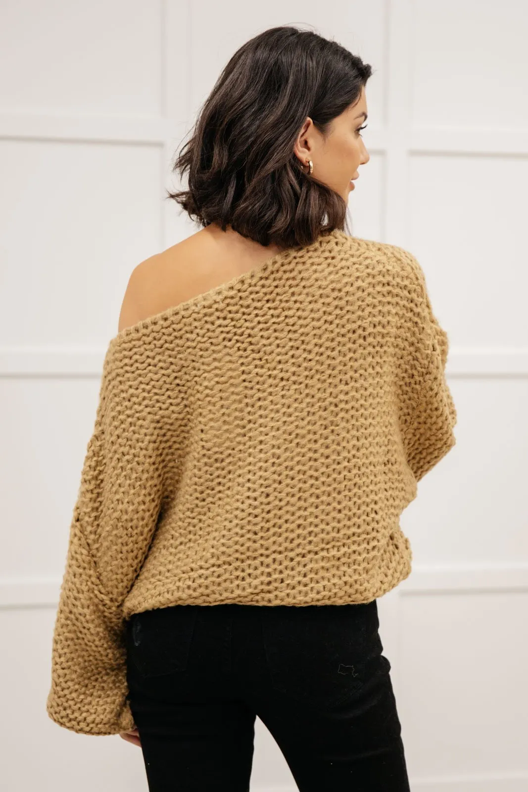 Natural Beauty Knit Sweater in Taupe