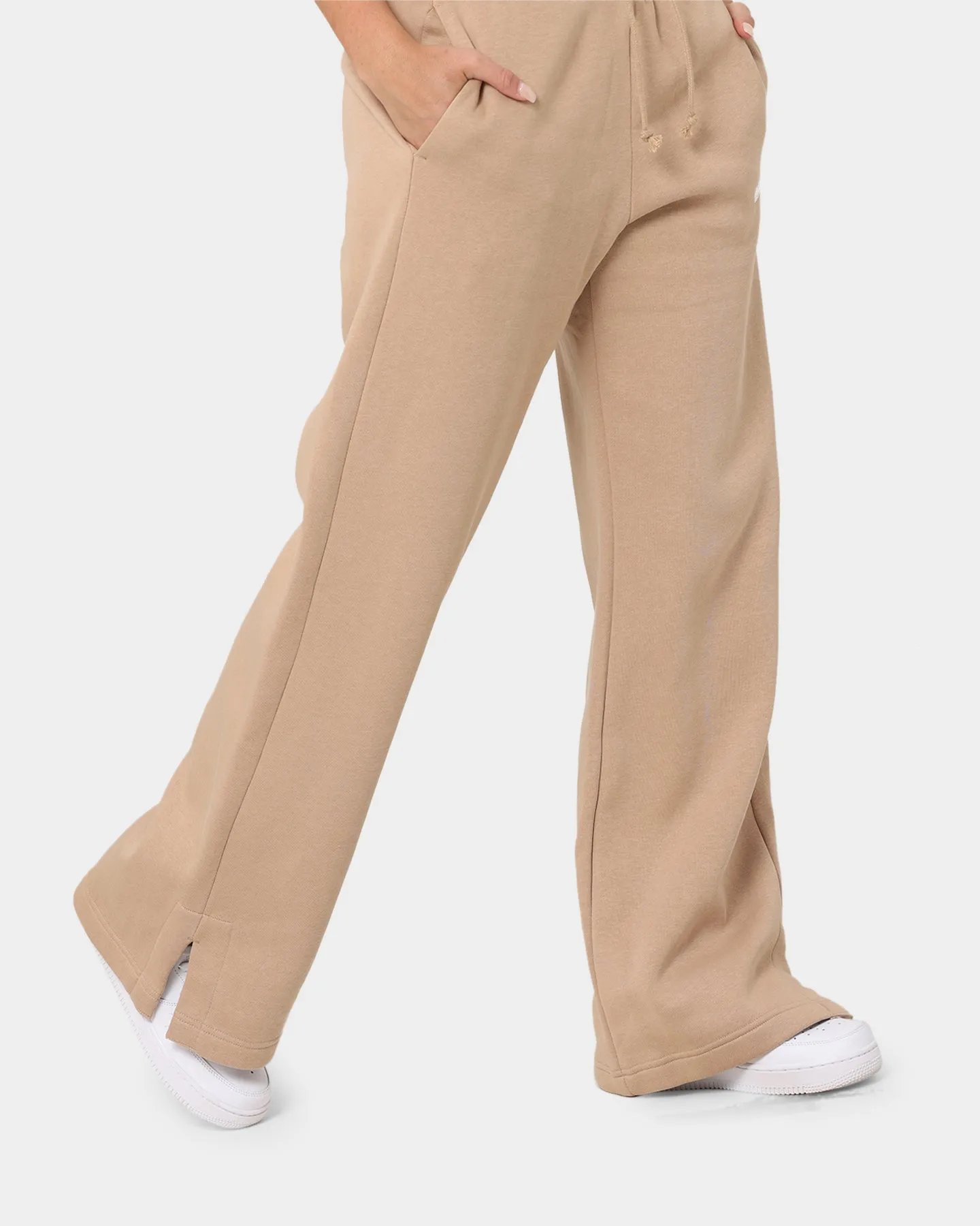 Nike Women's Nike Sportswear Phoenix Fleece High-Waisted Wide-Leg Sweatpants Hemp/Sail