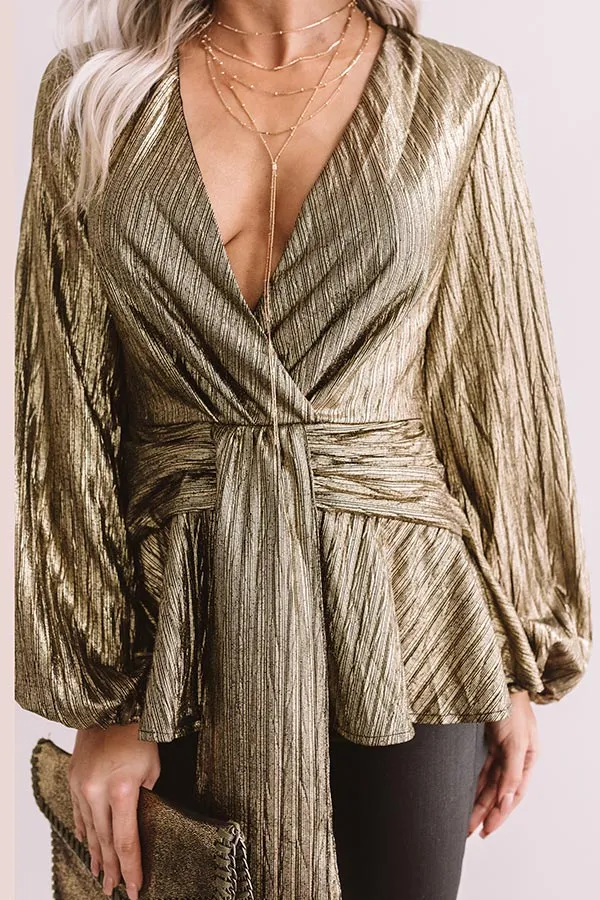 NYC Destiny Metallic Top