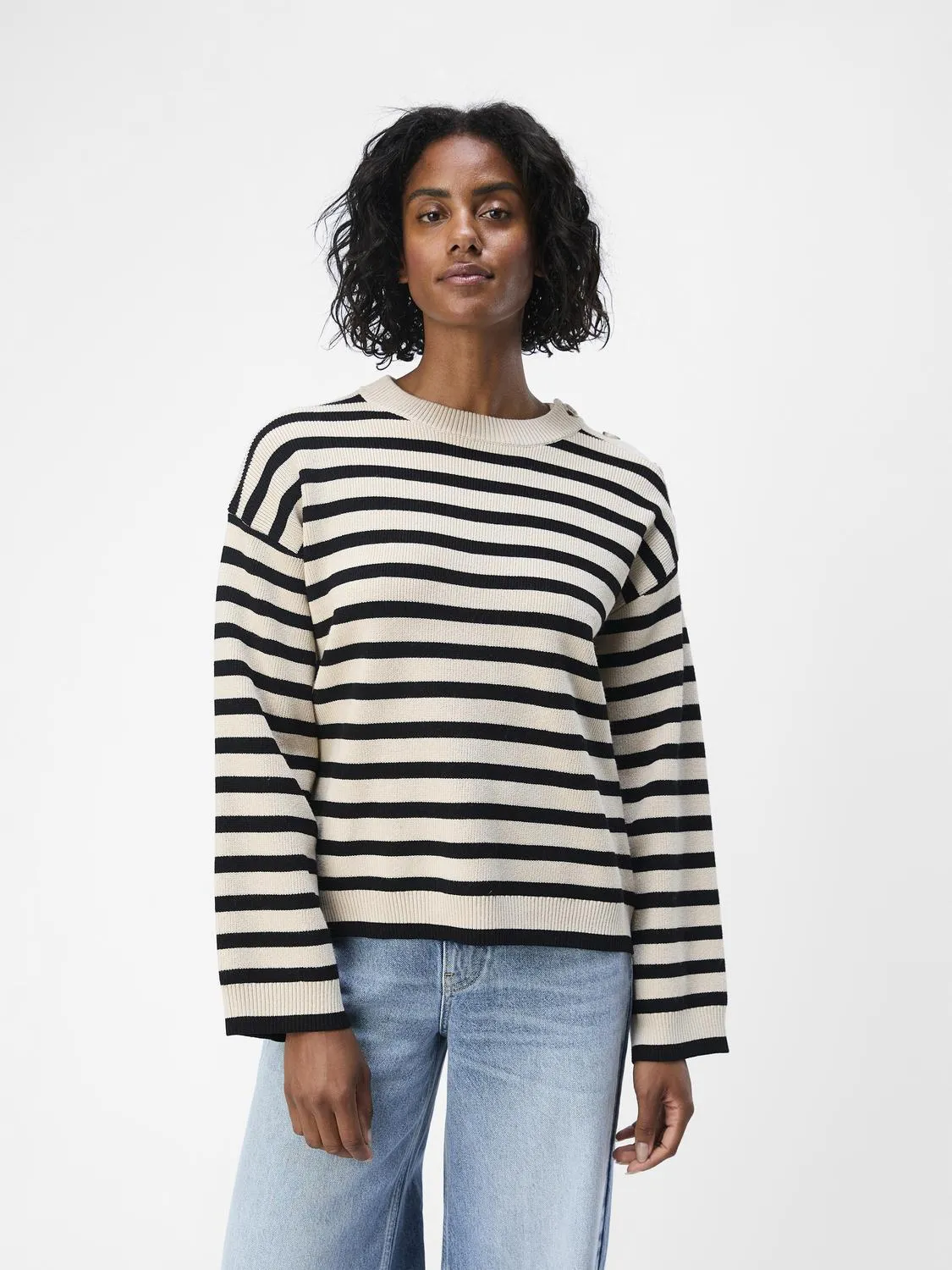 OBJELLY Pullover - Sandshell