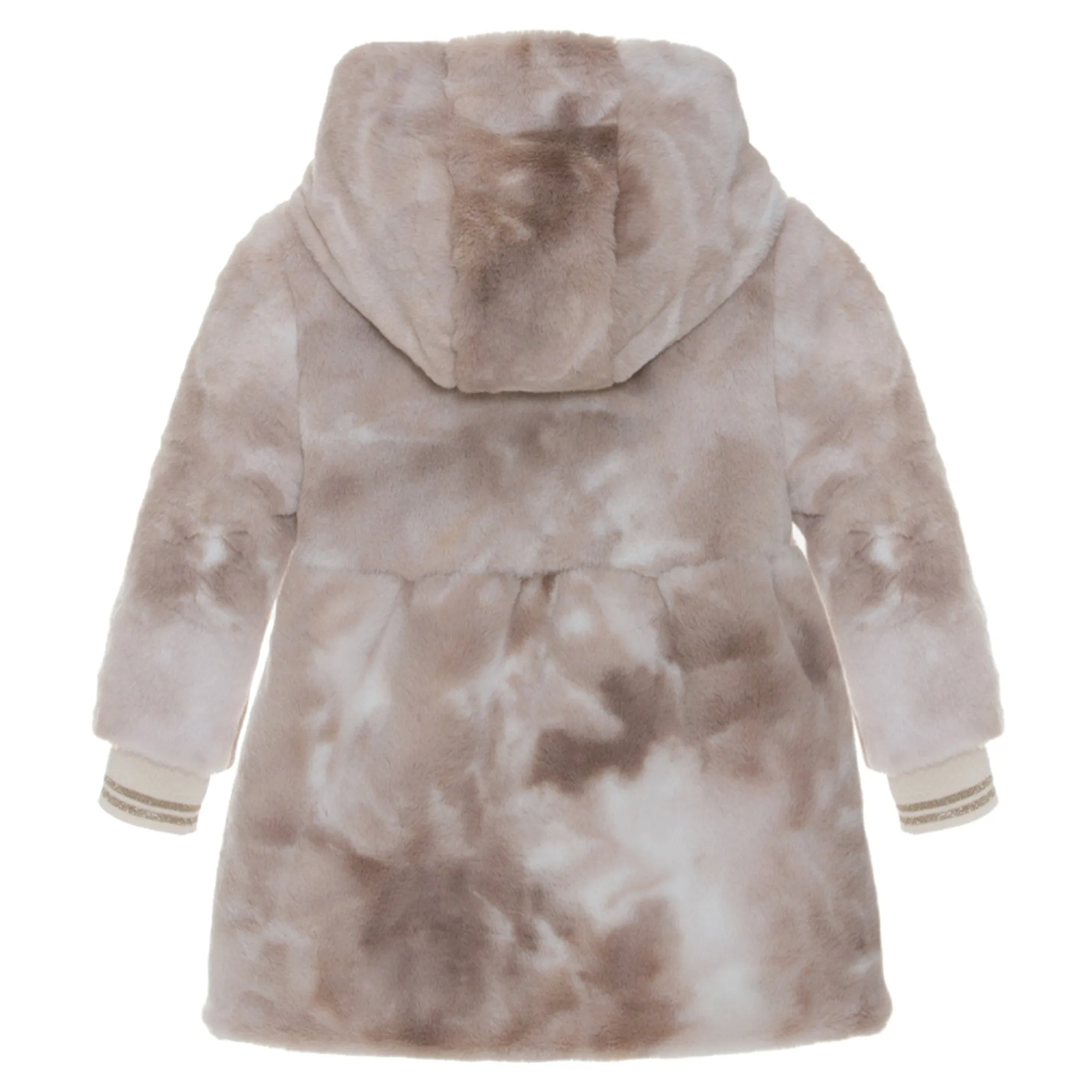 Patachou Beige Faux Fur Coat