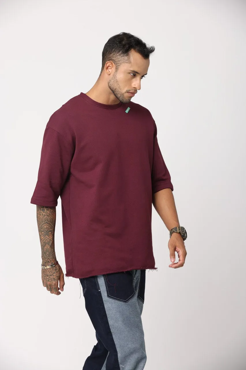 PREMIUM OVERSIZED T-SHIRT WINE BERRY