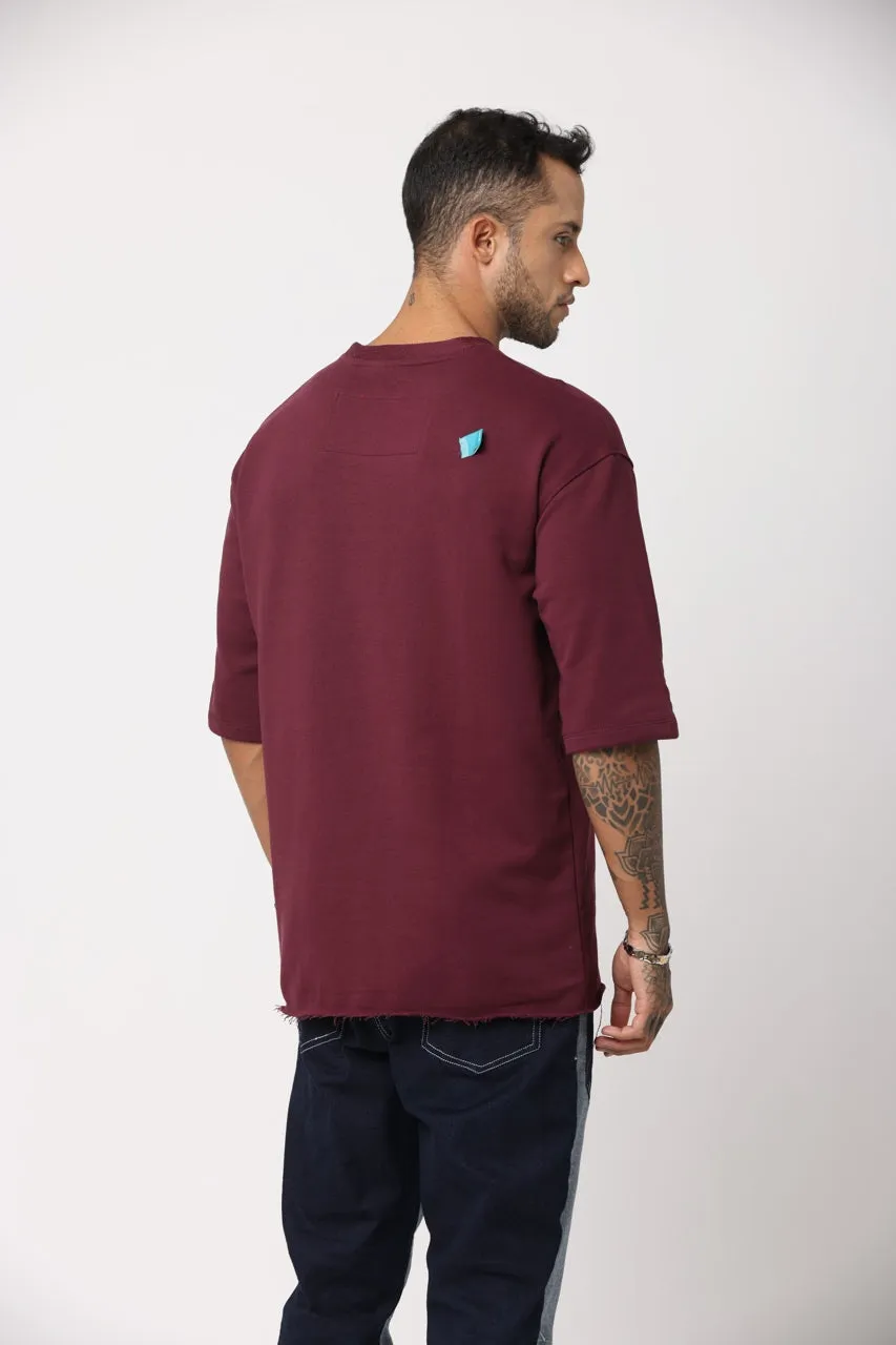 PREMIUM OVERSIZED T-SHIRT WINE BERRY