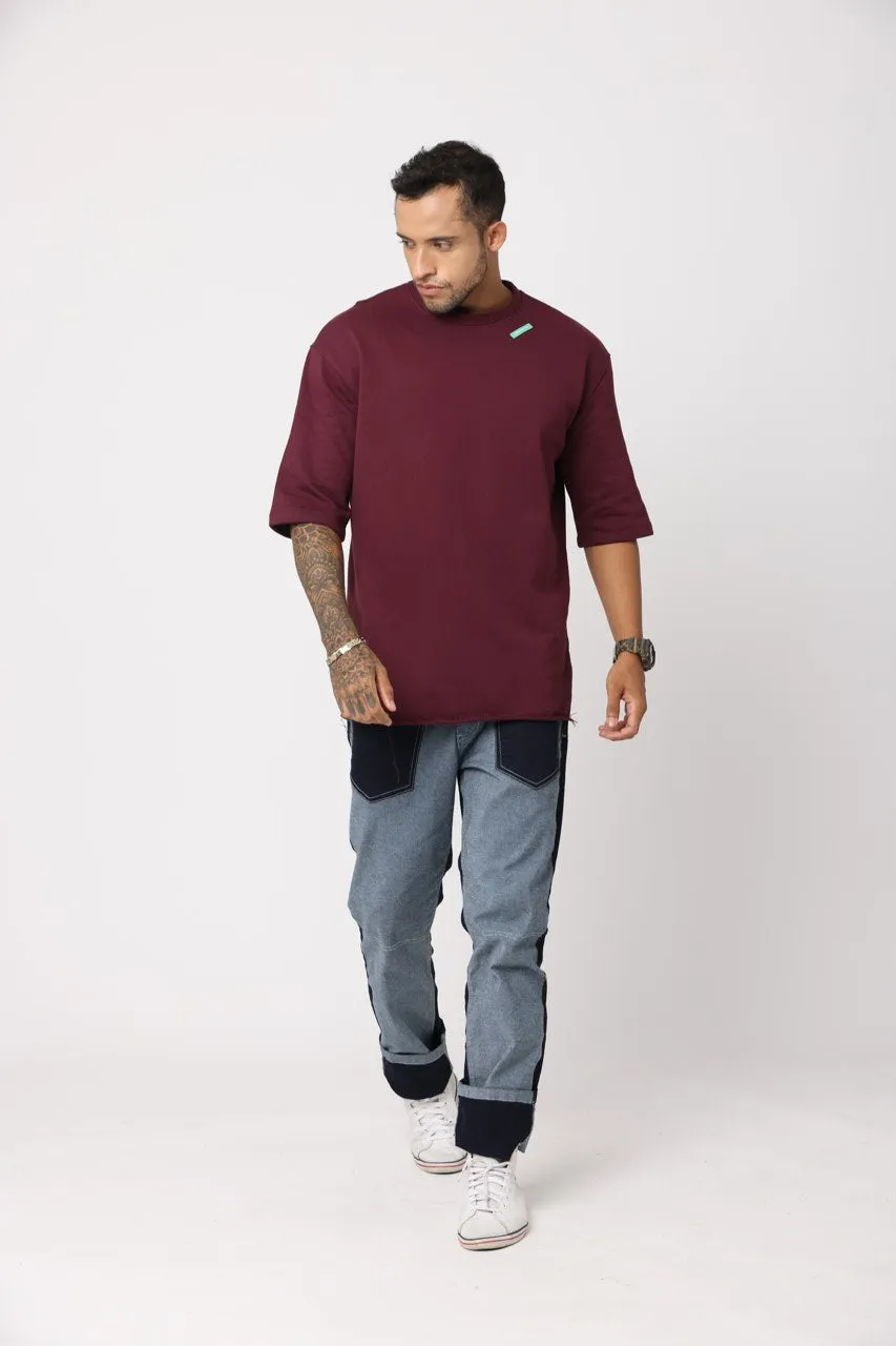 PREMIUM OVERSIZED T-SHIRT WINE BERRY