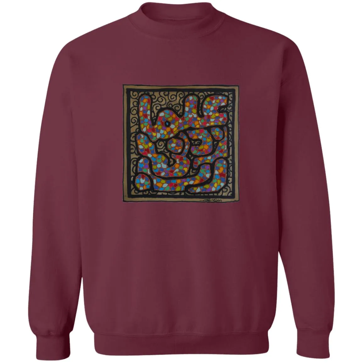 Pullover Sweatshirt with Arabic Calligraphy - Rabbi Zidni Ilma (ربِّ زِدْنِي عِلْماً - O Lord Increase my Knowledge)