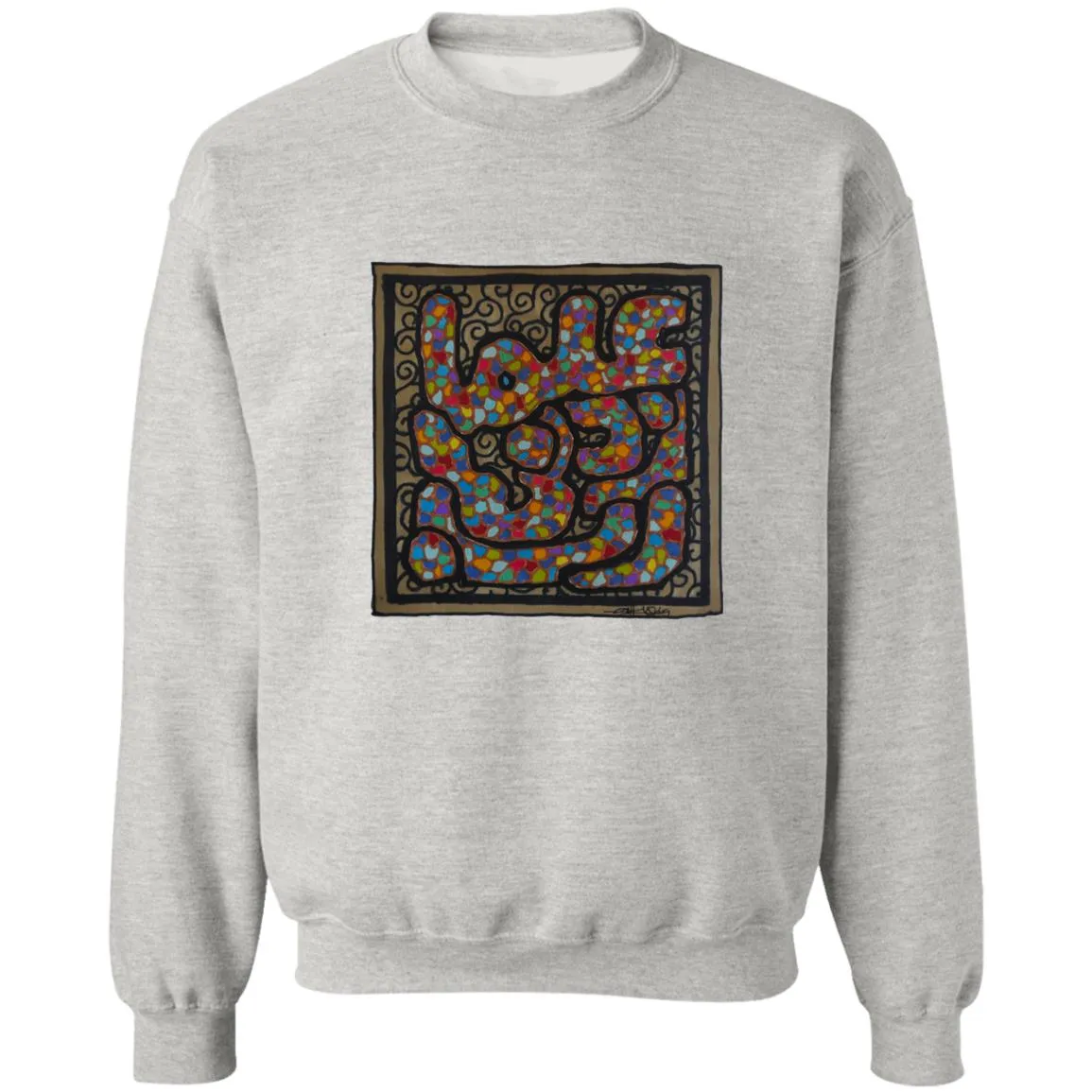 Pullover Sweatshirt with Arabic Calligraphy - Rabbi Zidni Ilma (ربِّ زِدْنِي عِلْماً - O Lord Increase my Knowledge)