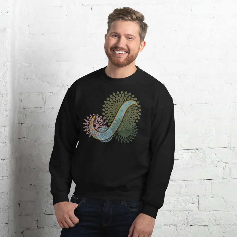 Pullover Sweatshirt with Arabic Initial - 'Rā' (ر)