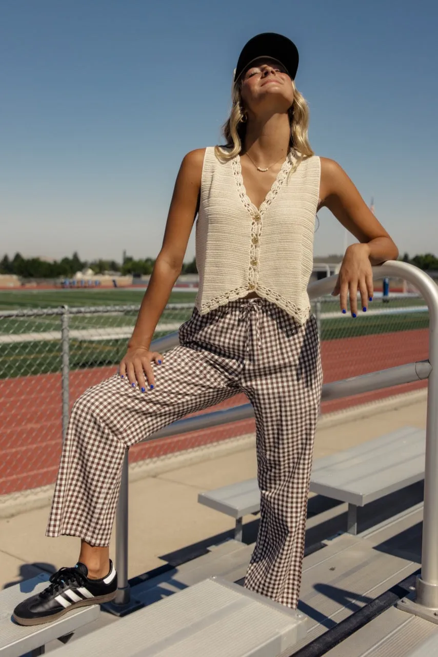 Quincy Crochet Sweater Vest