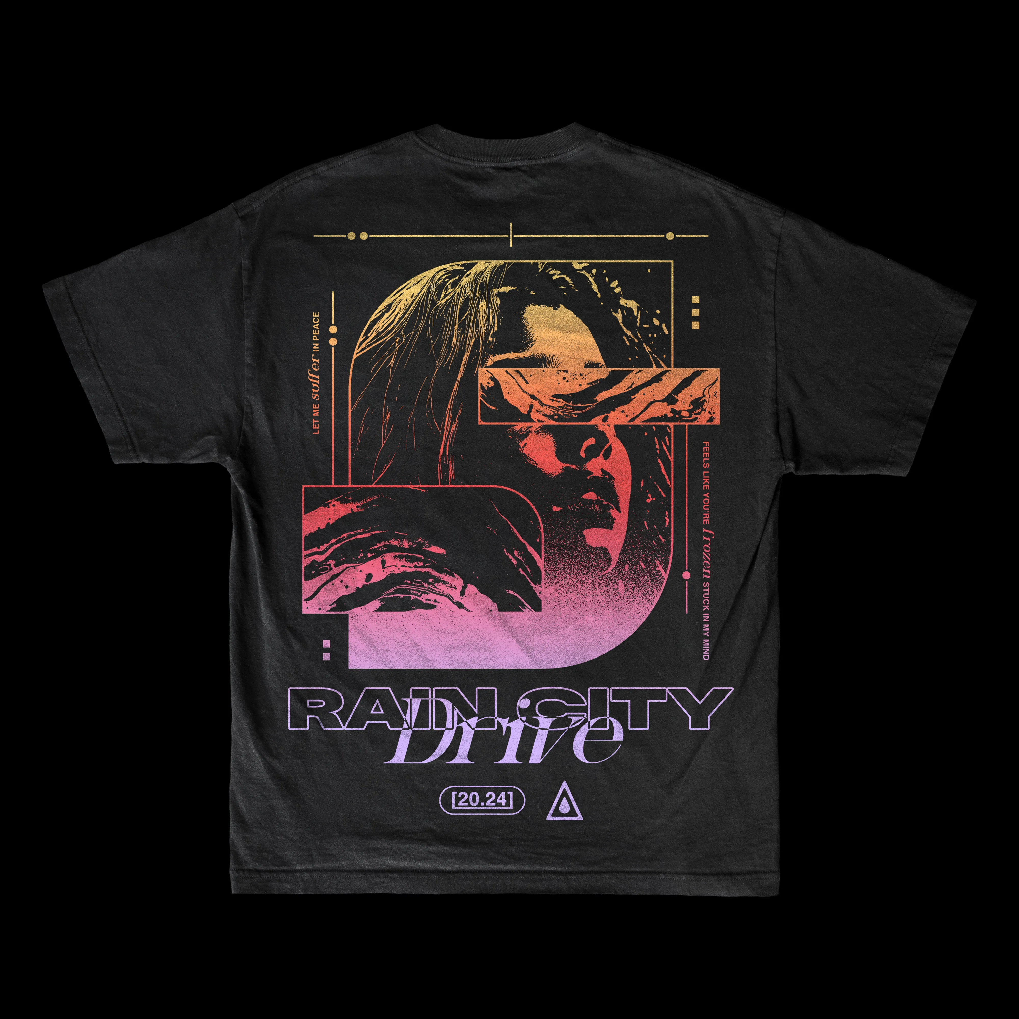 Rain City Drive - Frozen - Black T-Shirt