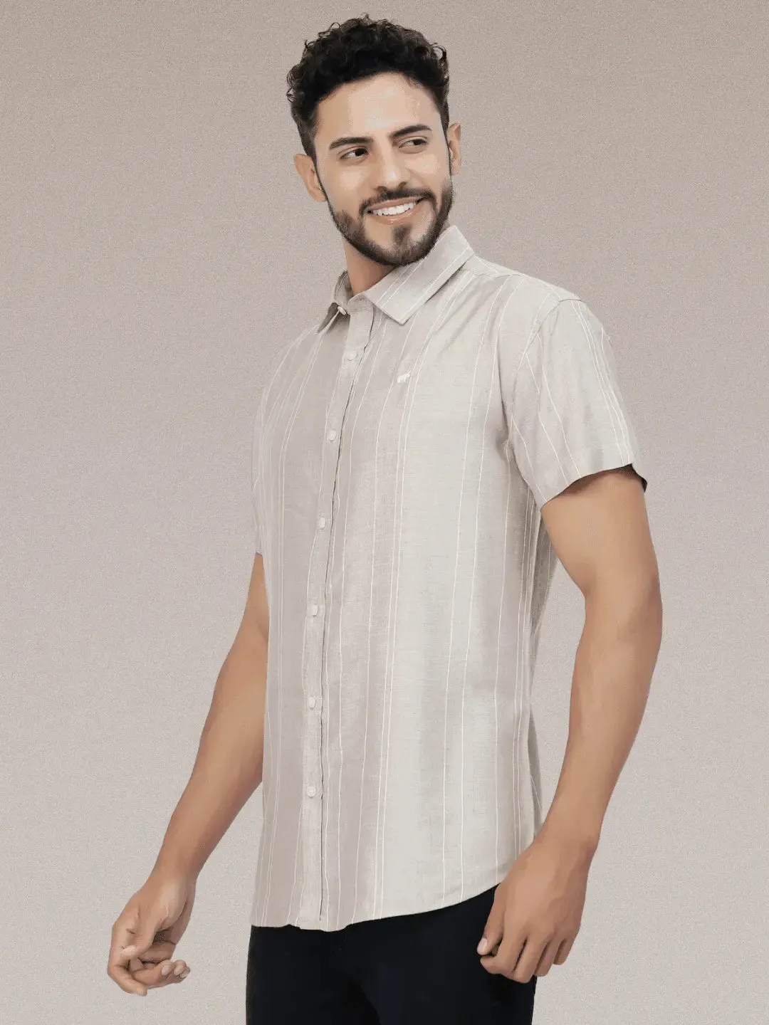 Sand Lines Casual Linen Shirt