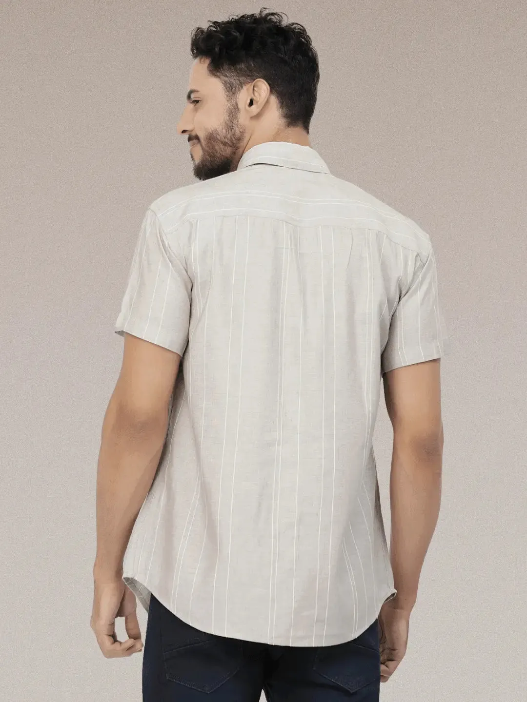 Sand Lines Casual Linen Shirt