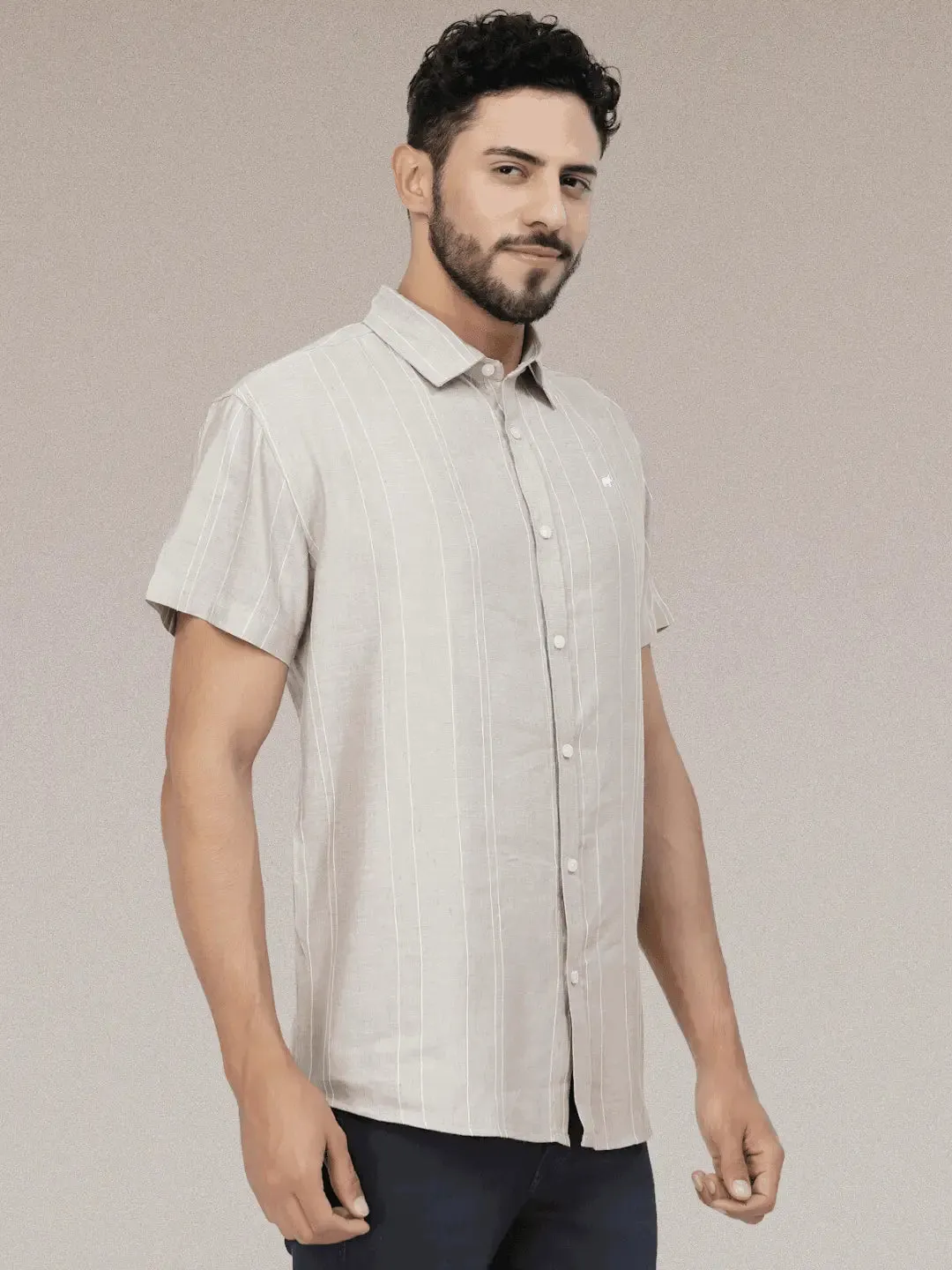 Sand Lines Casual Linen Shirt