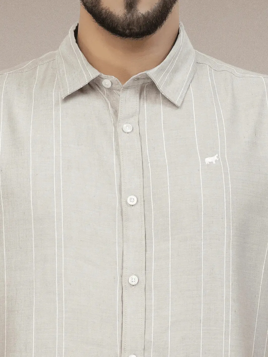 Sand Lines Casual Linen Shirt