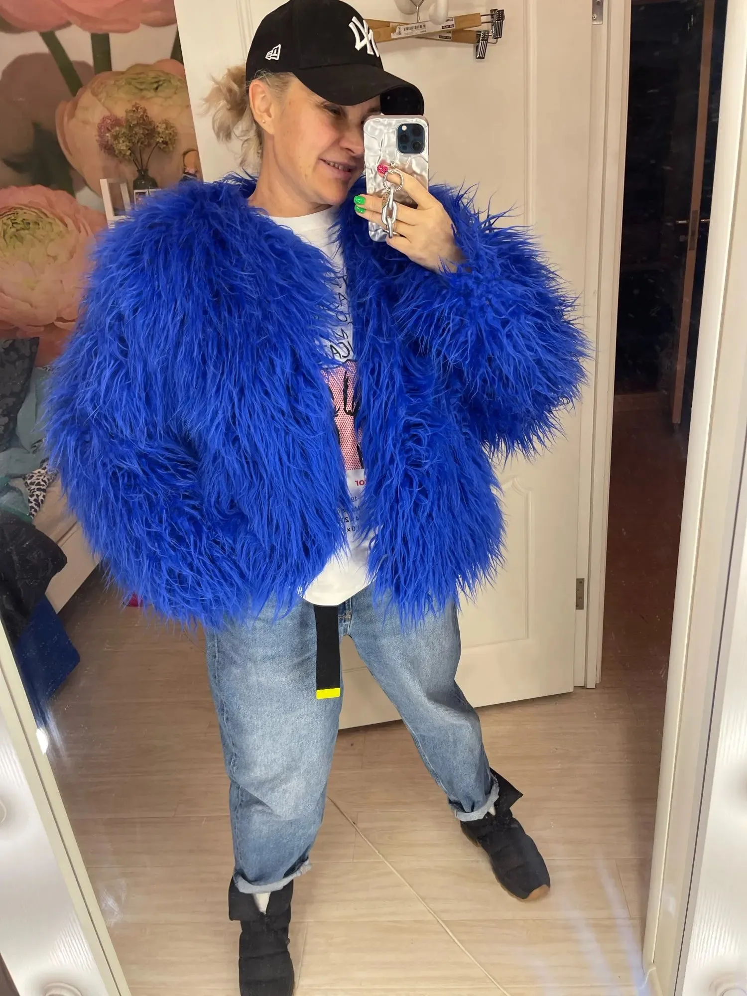 Shaggy Faux Fur Jacket Coat