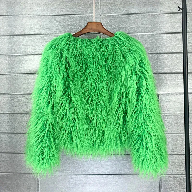 Shaggy Faux Fur Jacket Coat