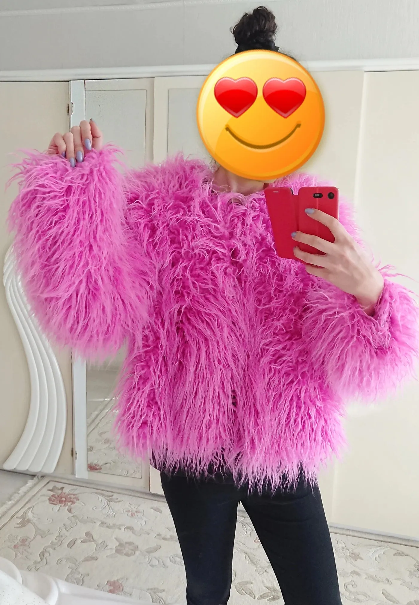 Shaggy Faux Fur Jacket Coat