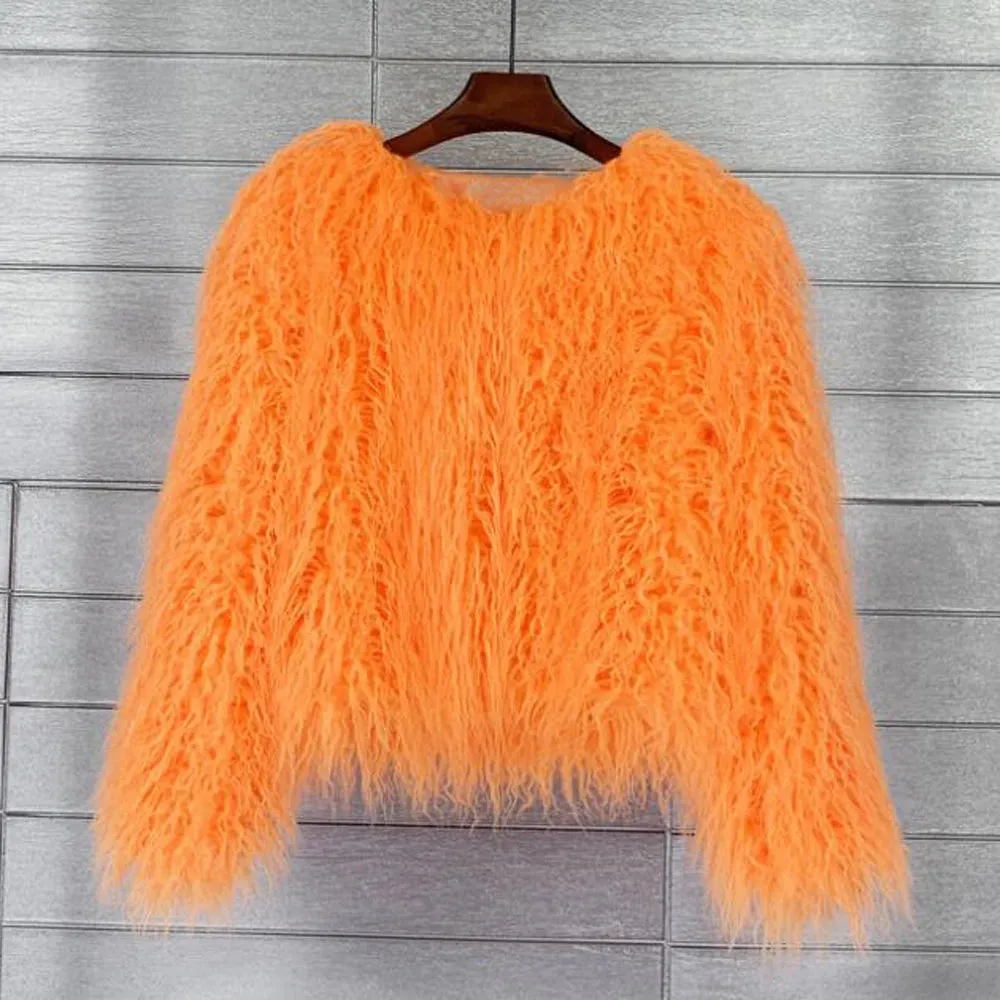 Shaggy Faux Fur Jacket Coat