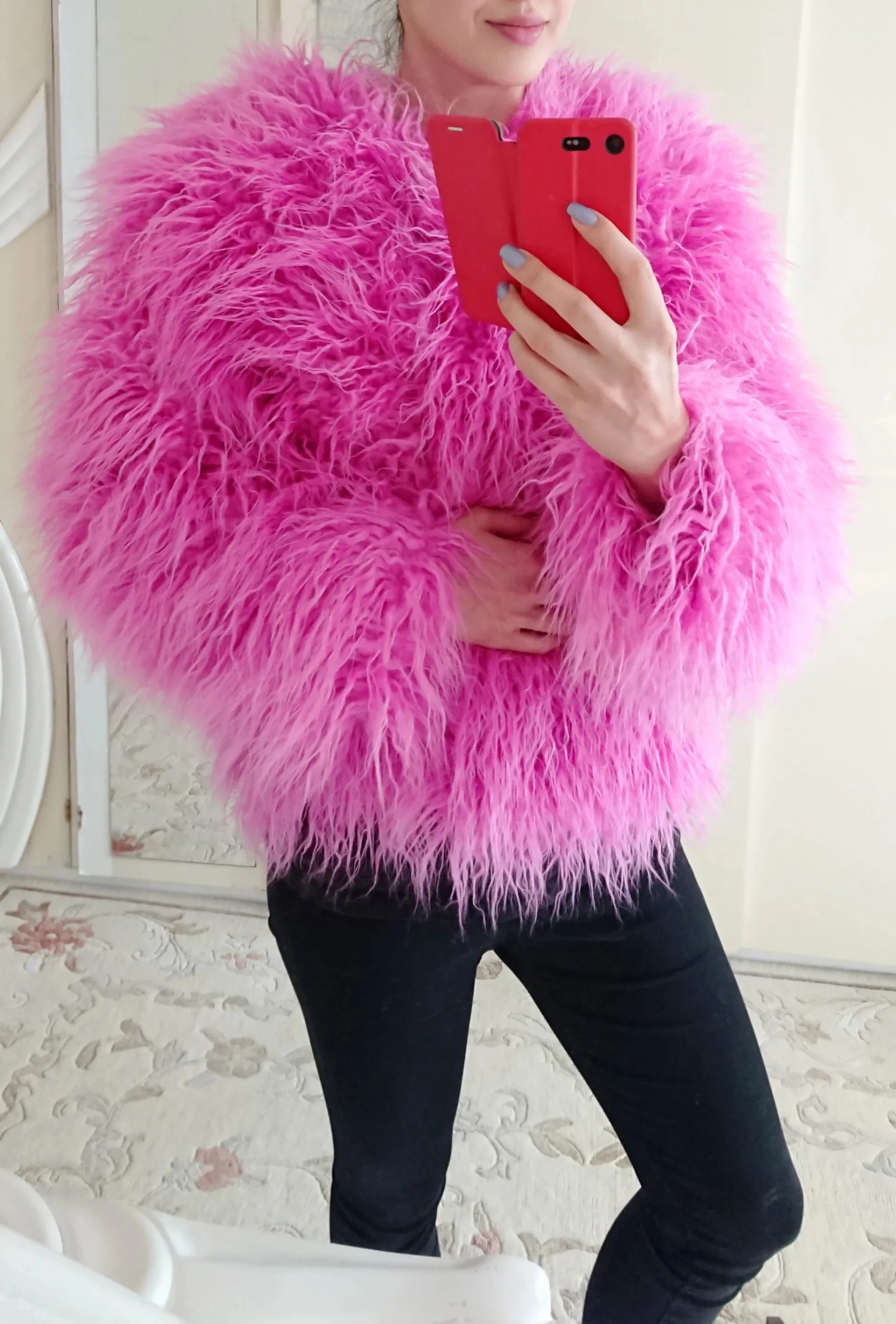 Shaggy Faux Fur Jacket Coat