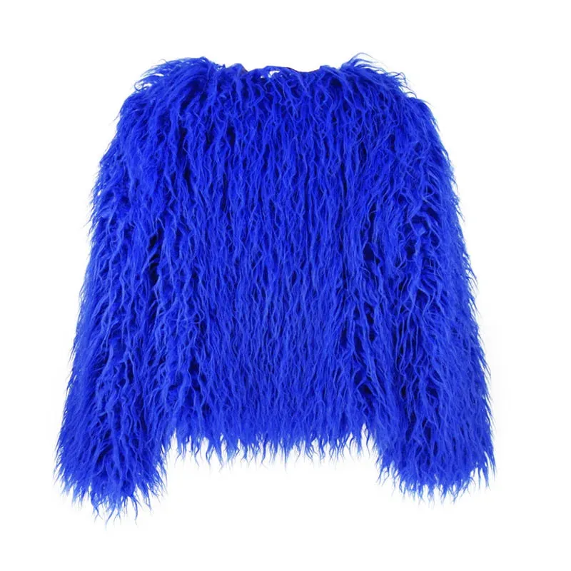 Shaggy Faux Fur Jacket Coat