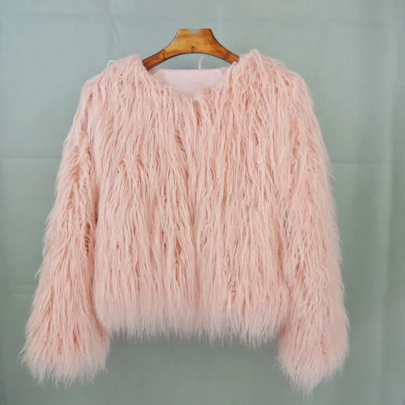 Shaggy Faux Fur Jacket Coat