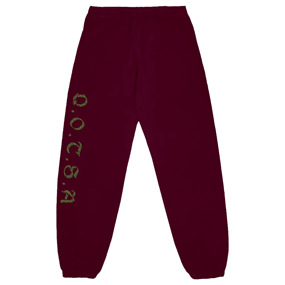 Shield Sweatpants (Maroon)