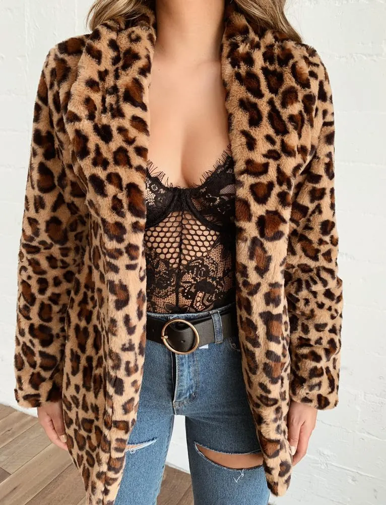 Sloane Coat - Leopard