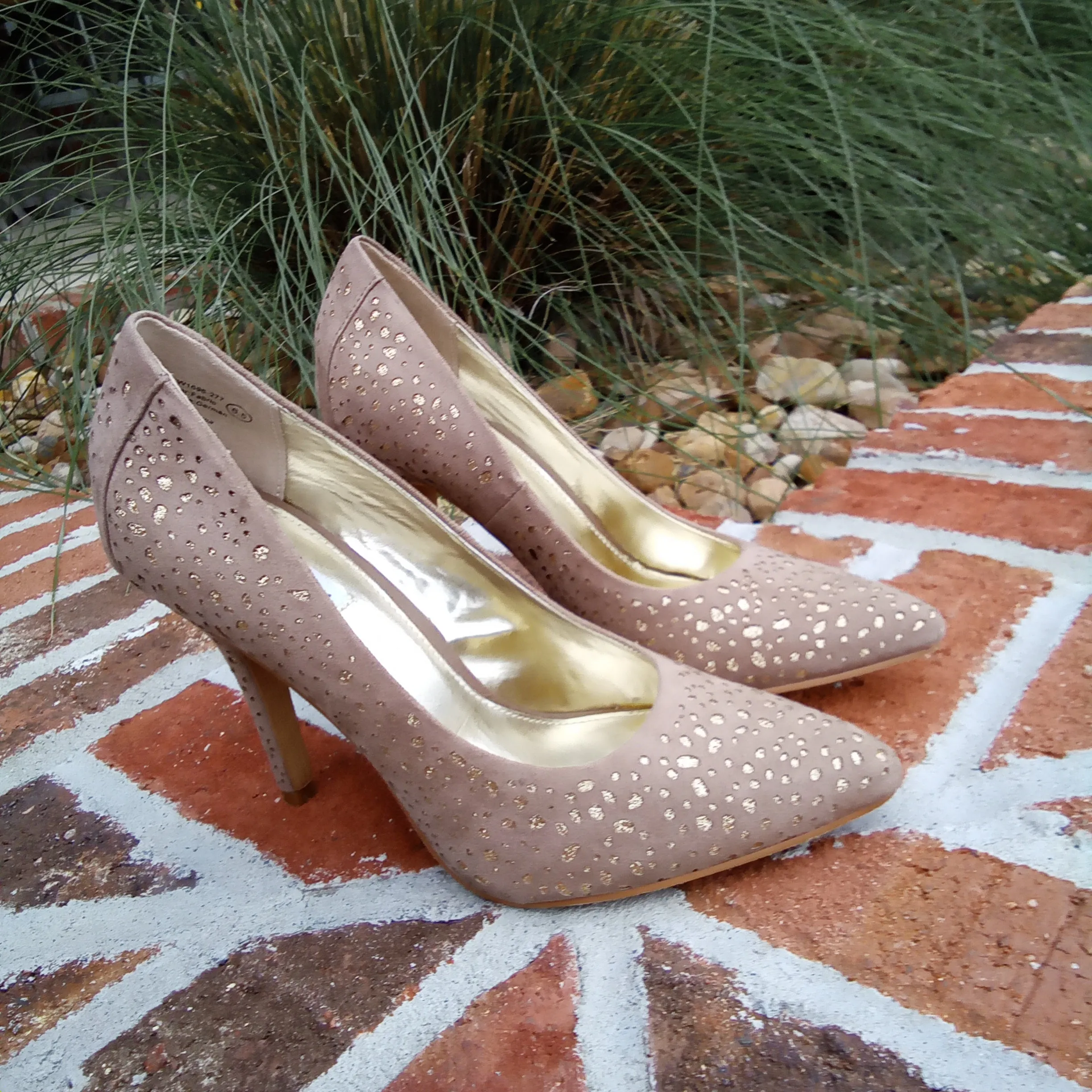 Taupe and Gold Pumps or Heels | Not Rated | Magnetism