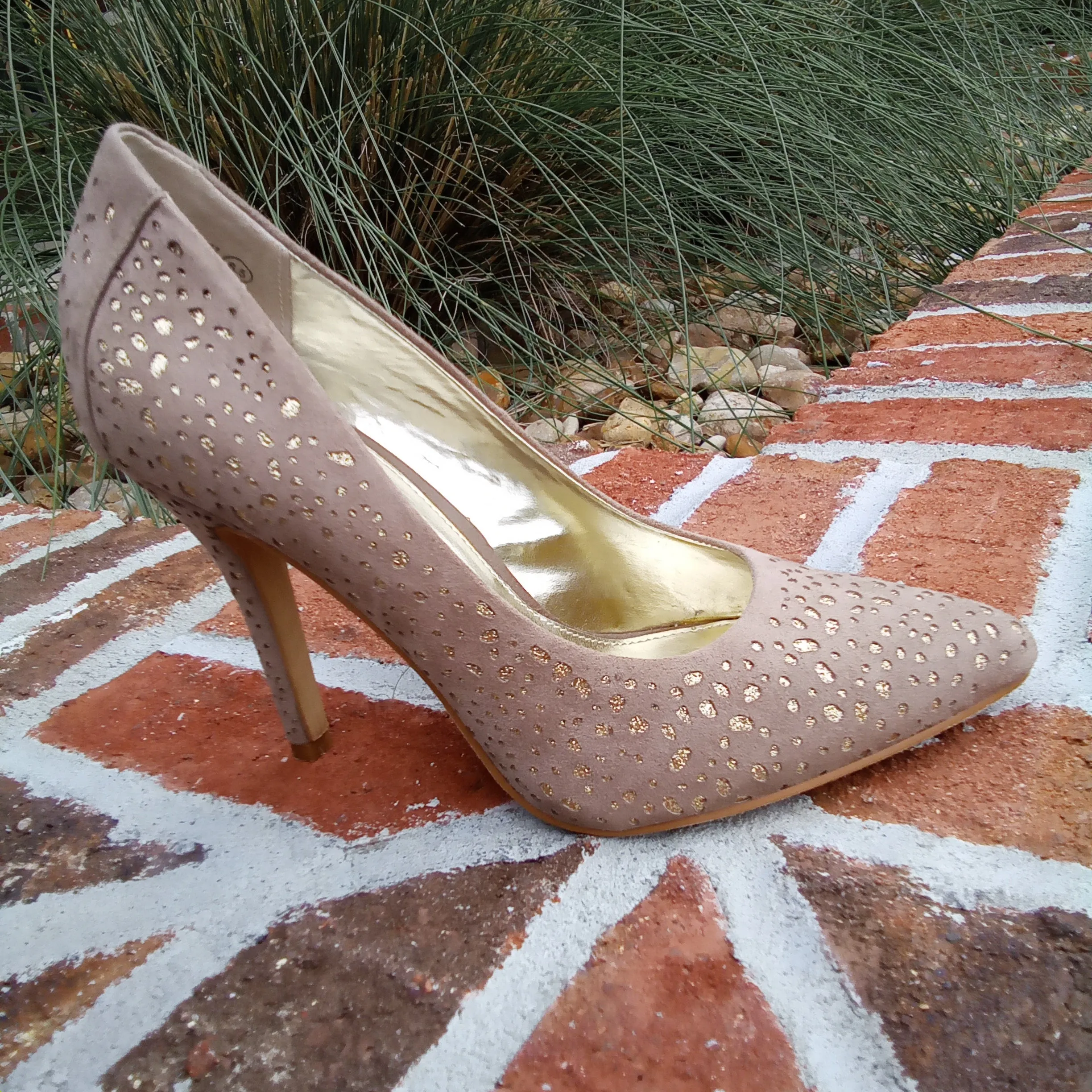 Taupe and Gold Pumps or Heels | Not Rated | Magnetism