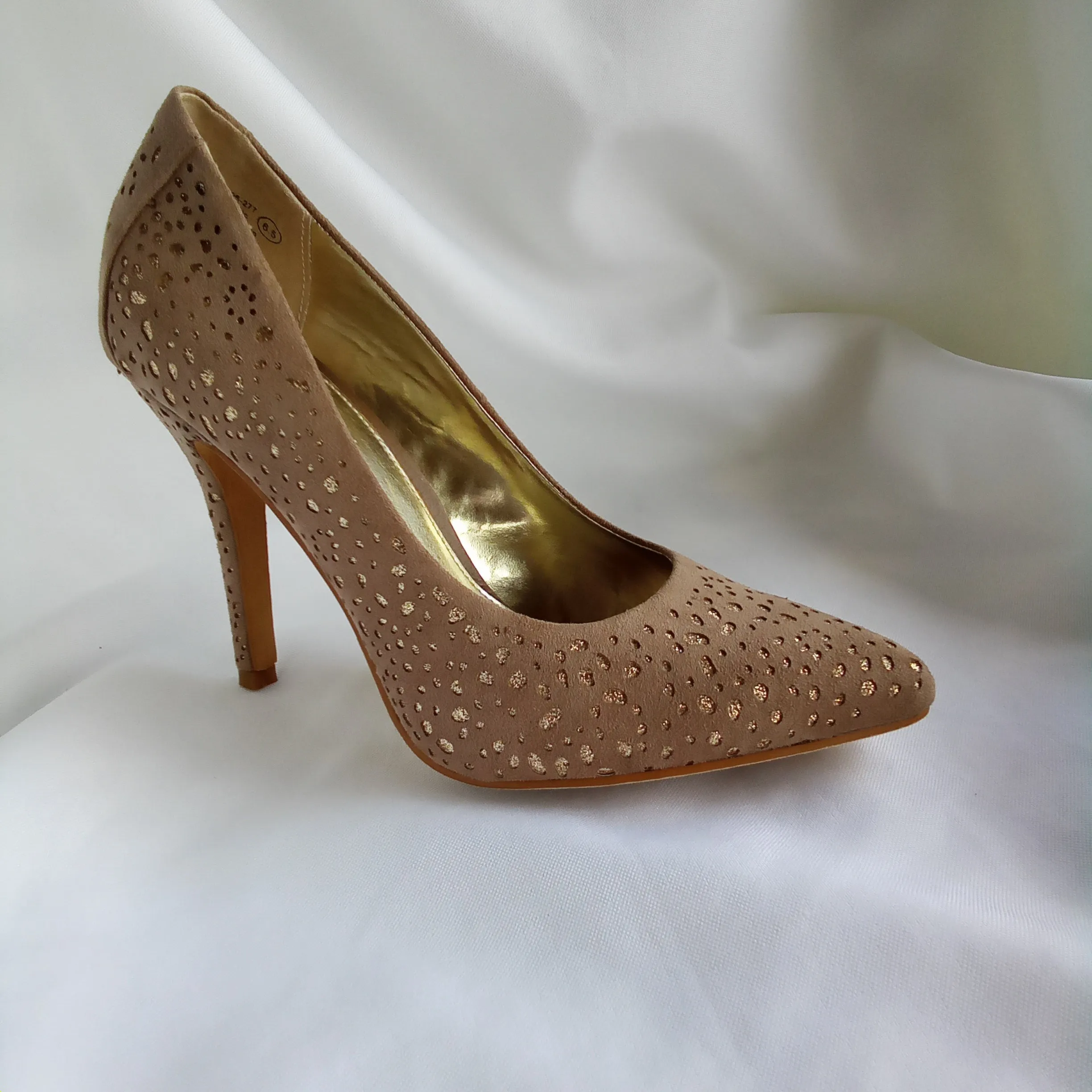 Taupe and Gold Pumps or Heels | Not Rated | Magnetism