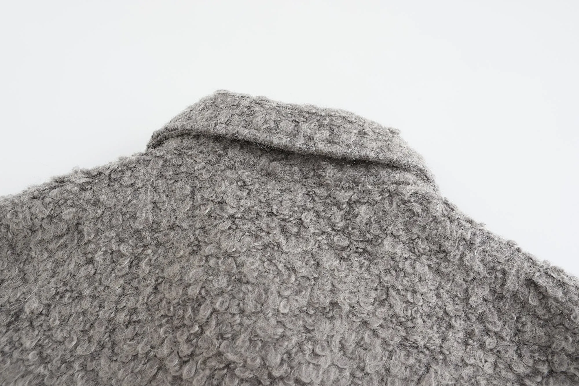 Teddy Quited Coat -Grey