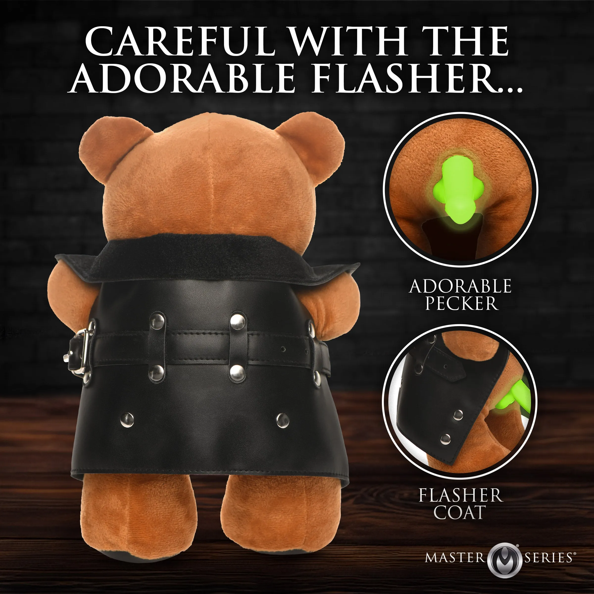 The Flasher Glow-in-the-Dark Exhibitionist Teddy Bear