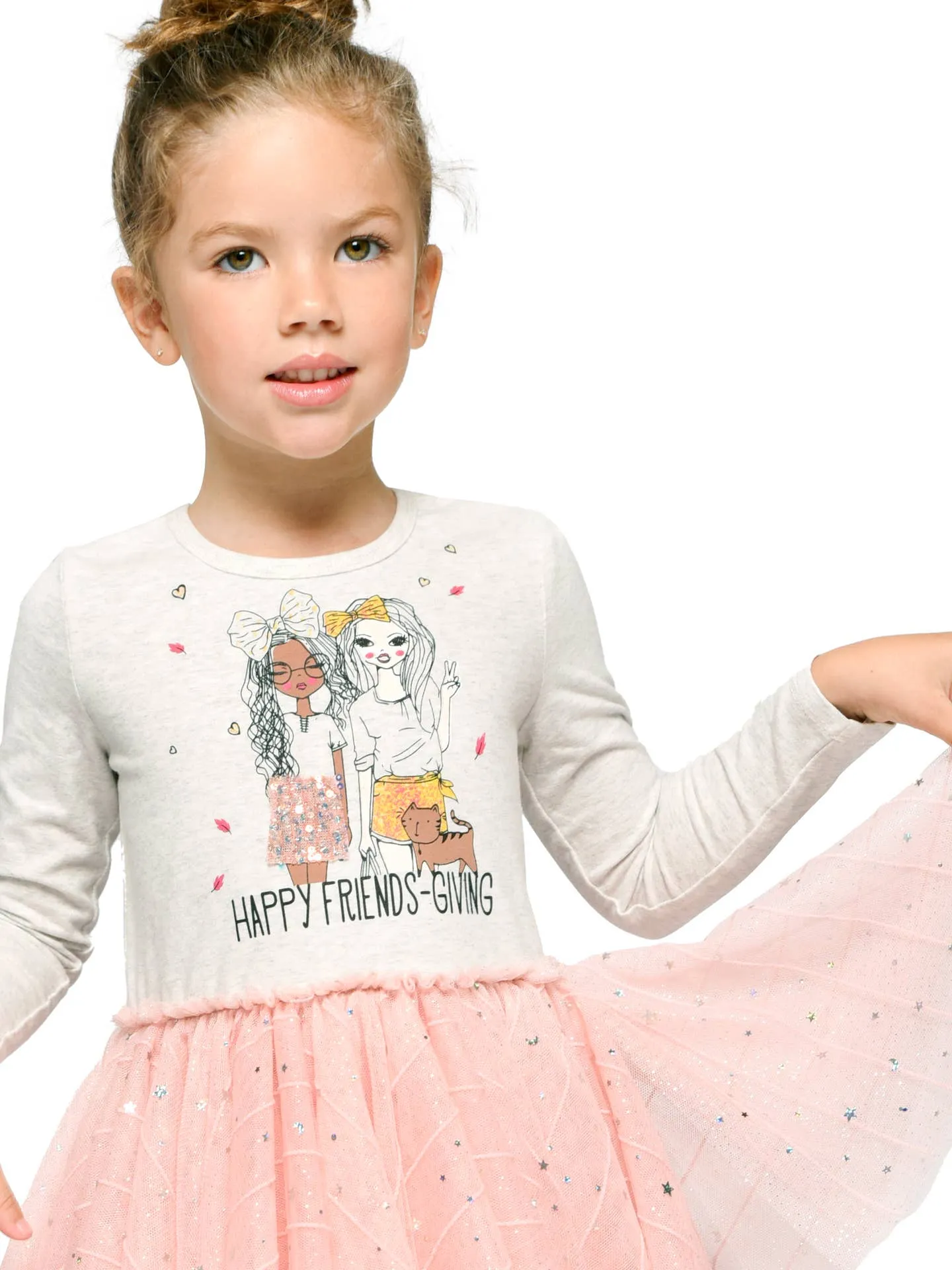 Toddler l Little Girl’s Friendsgiving Bestie Tutu Dress