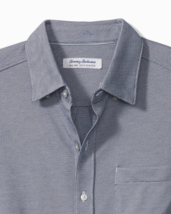 Tommy Bahama San Lucio Stretch Knit Shirt Bering Blue