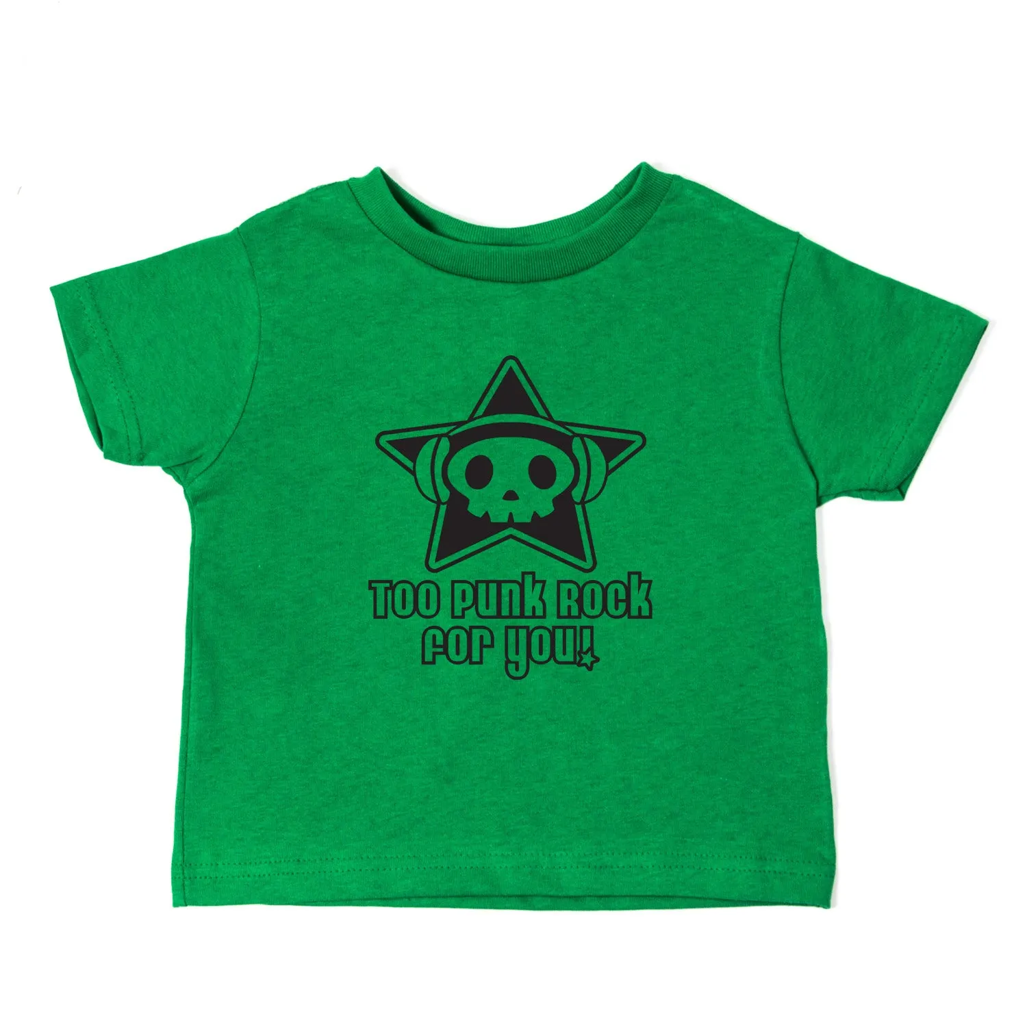 Too Punk Rock For You Skull Unisex-Kids Toddler Short Sleeve T-Shirt