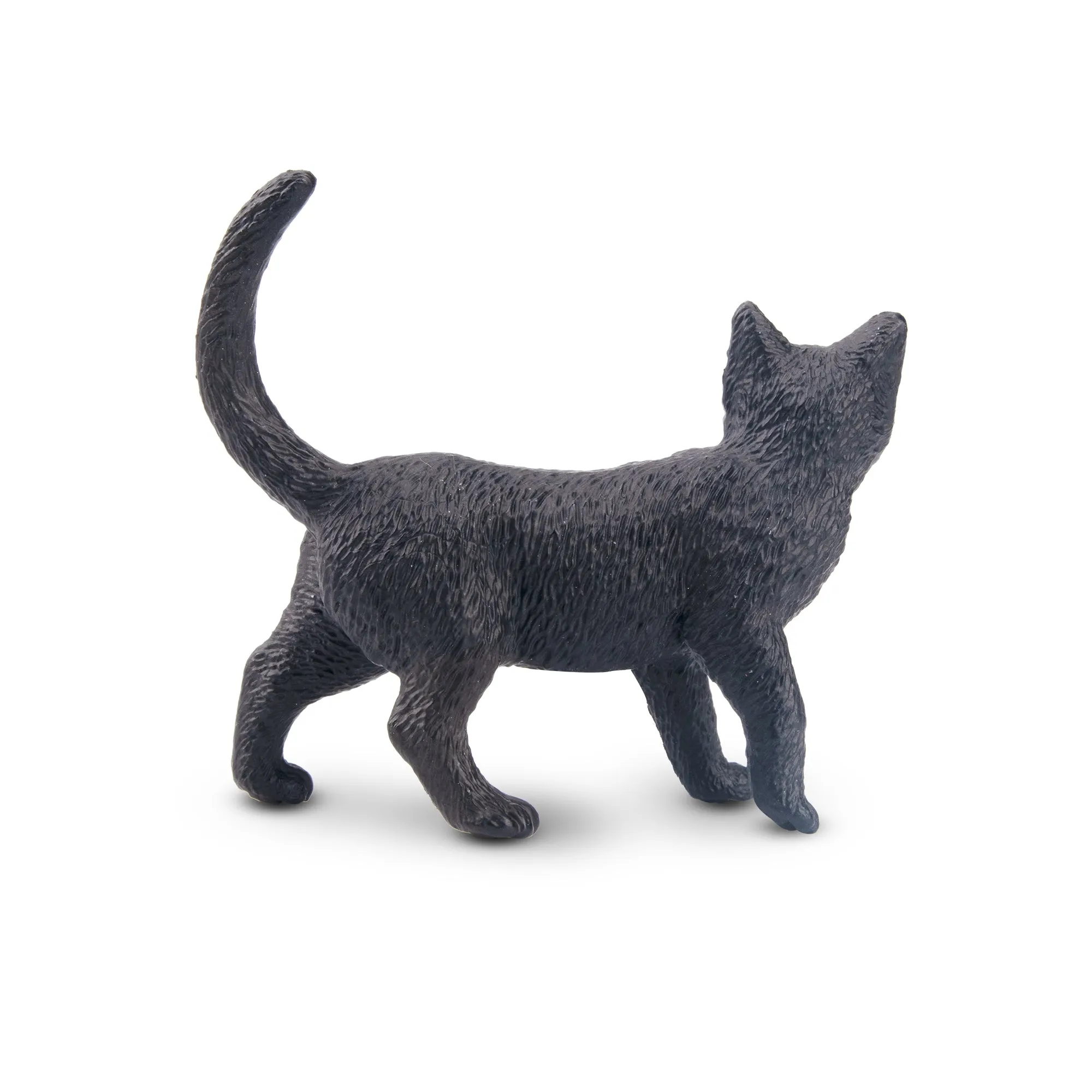 Toymany Mini Walking Black Cat Figurine Toy