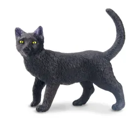 Toymany Mini Walking Black Cat Figurine Toy