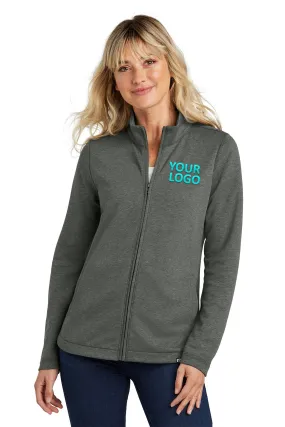 TravisMathew Ladies Coveside Custom Zip Sweatshirts, Dark Grey Heather