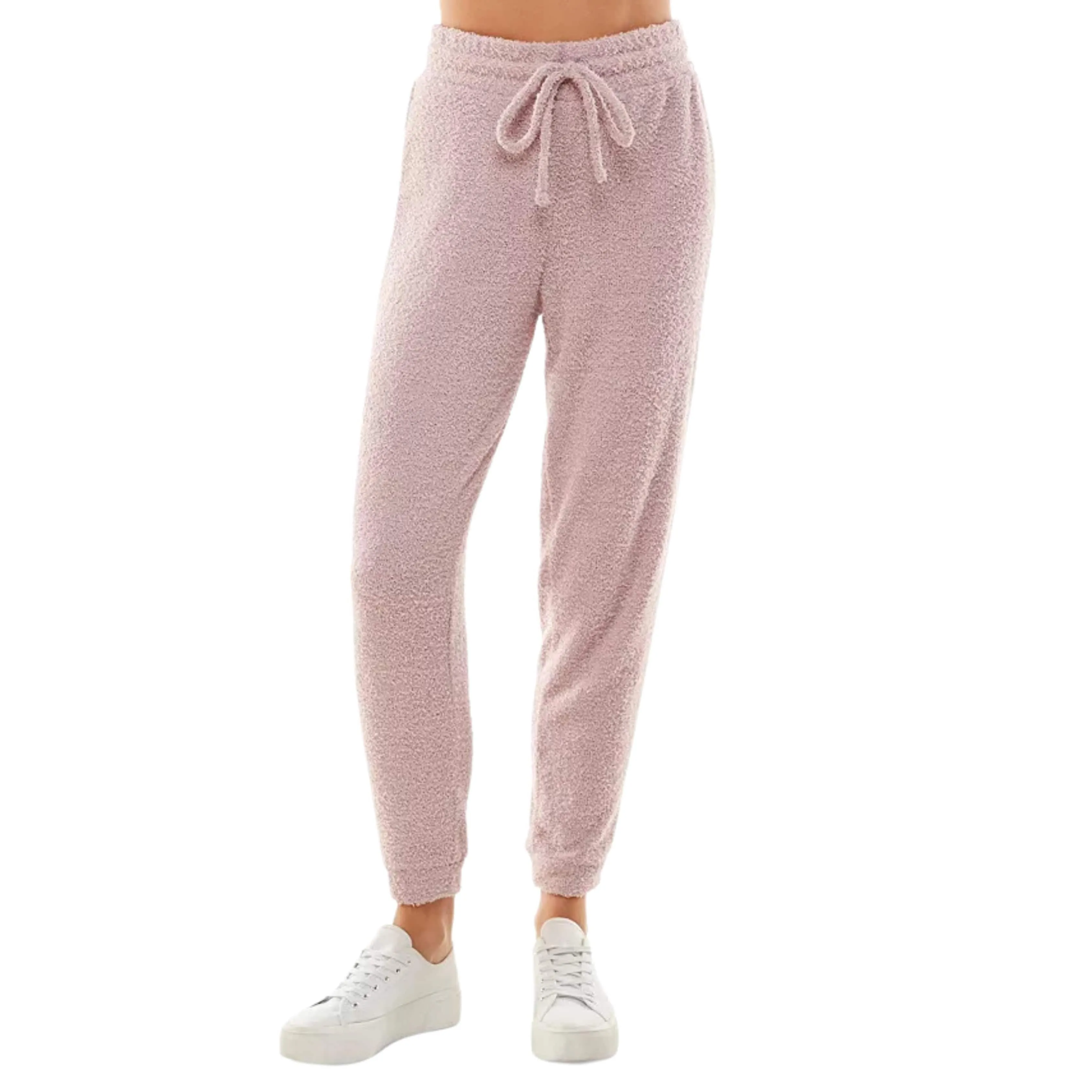 ULTRA FLIRT - High Rise Drawstring Waist Teddy Joggers