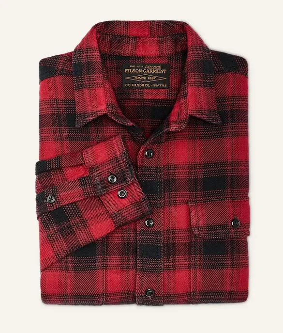 Vintage Flannel Work Shirt - Red Oak Ombre